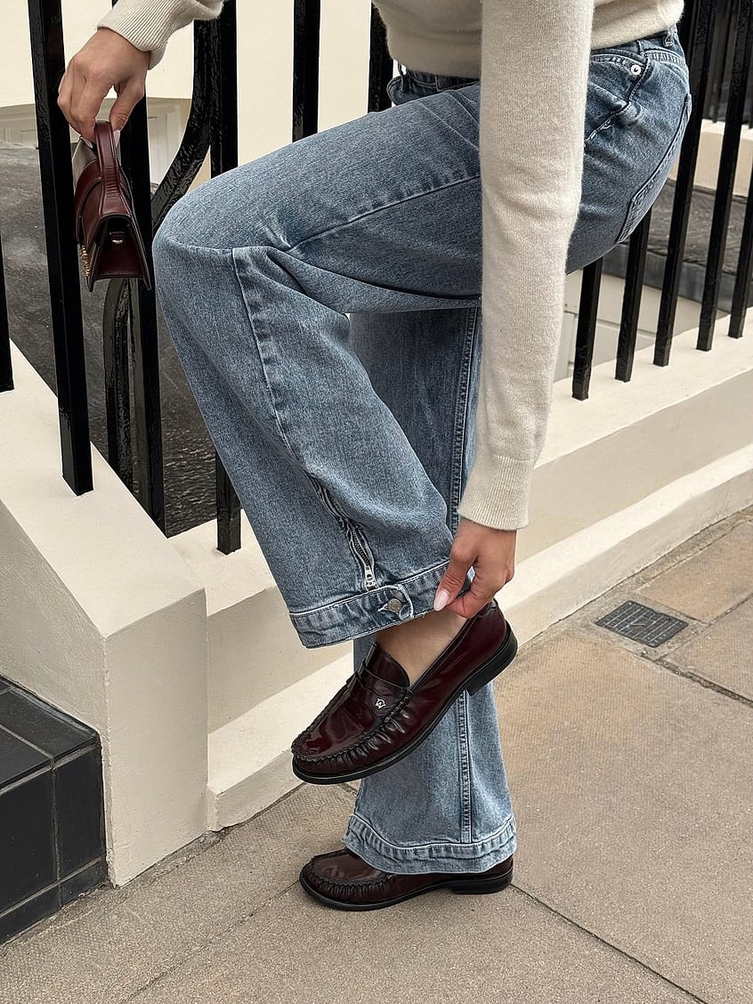 Slit Detail Denim – Trendy High-Rise Jeans with Front/Side Slits for Pakistan | HB INDUSTRIES