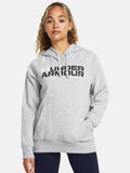 Printed Rival Fleece Wordmark Gray Hoodie — Cozy Fleece Pullover with Wordmark Print & Kangaroo Pocket | HB INDUSTRIES Pakistan