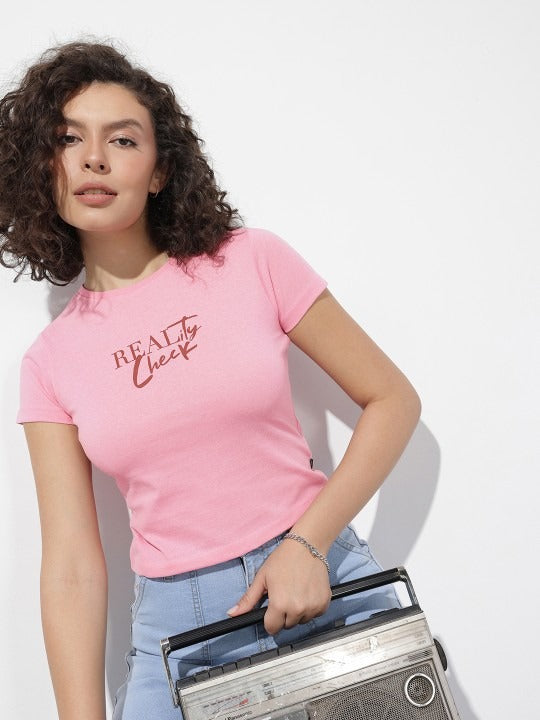 The Life Co. Typography Printed Slim Fit T-Shirt