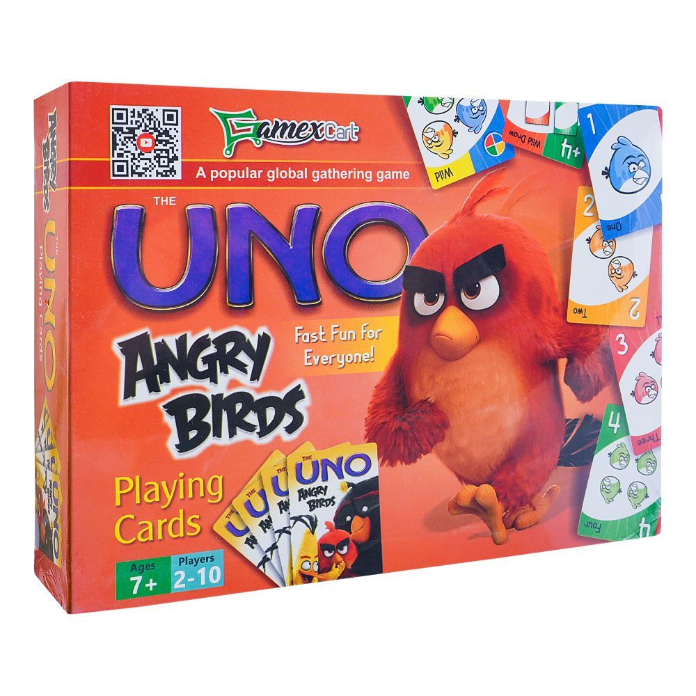 UNO Angry Birds Playing Card, For 6+ Years