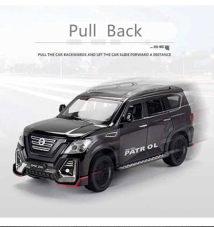 1:24 Nissan Patrol Alloy Car Model Diecasts Metal Toy | Showpiece Car