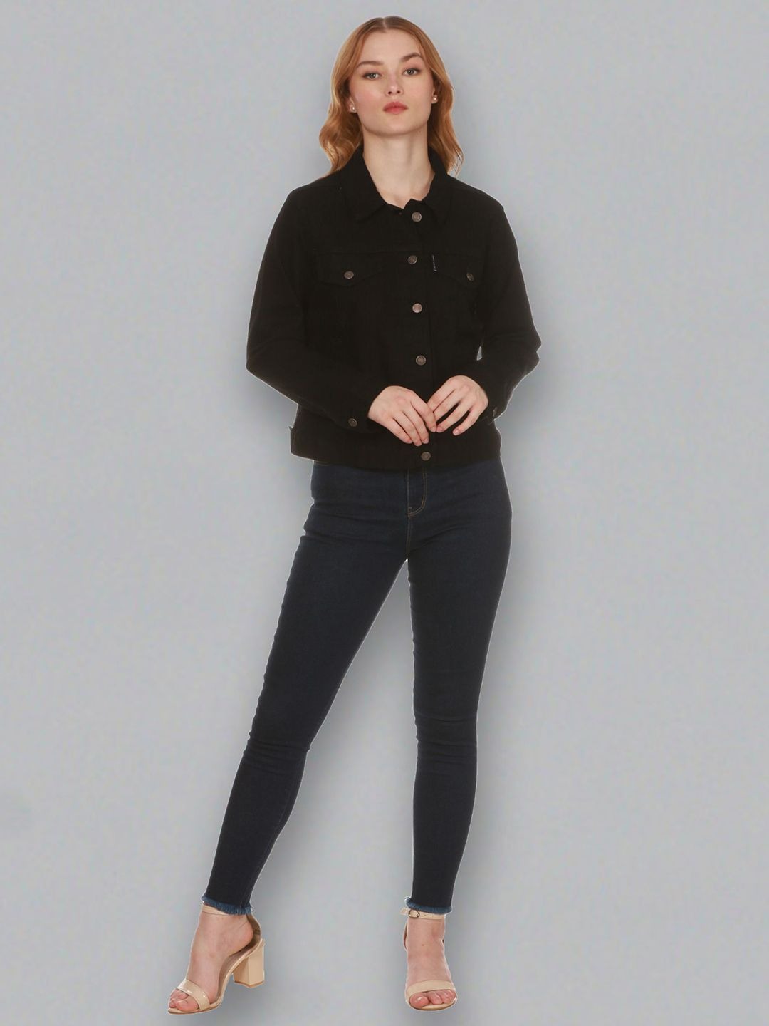 Women Lightweight Crop Outdoor Denim Jacket – Breathable Packable Layer for Pakistan | DOCACCA