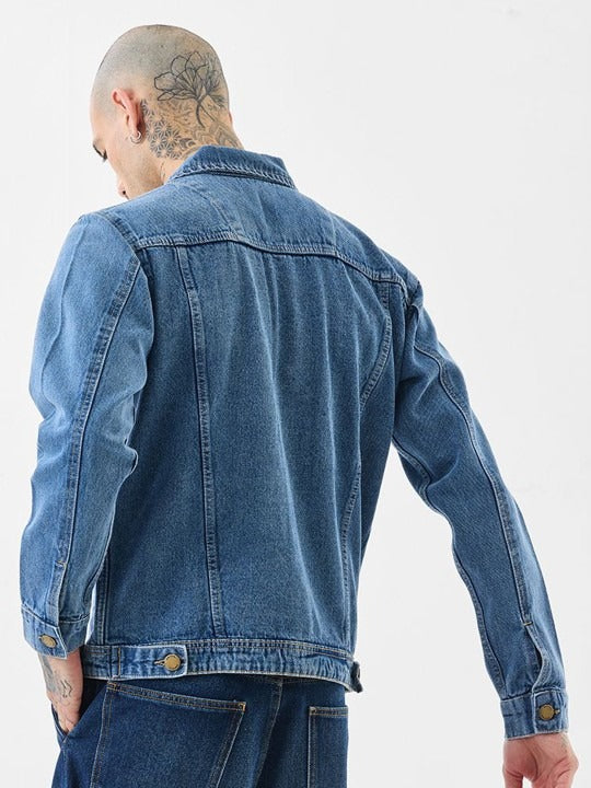 Men’s Classic Denim Jacket by HB INDUSTRIES – Stylish Everyday Outerwear in Pakistan