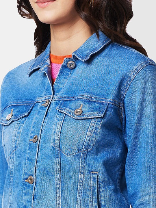 Washed Cotton Denim Jacket for Women – Stylish, Breathable Everyday Layer in Pakistan | HB INDUSTRIES