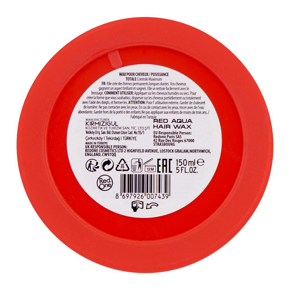 Red One Full Force Maximum Control Red Aqua Hair Wax, 150ml