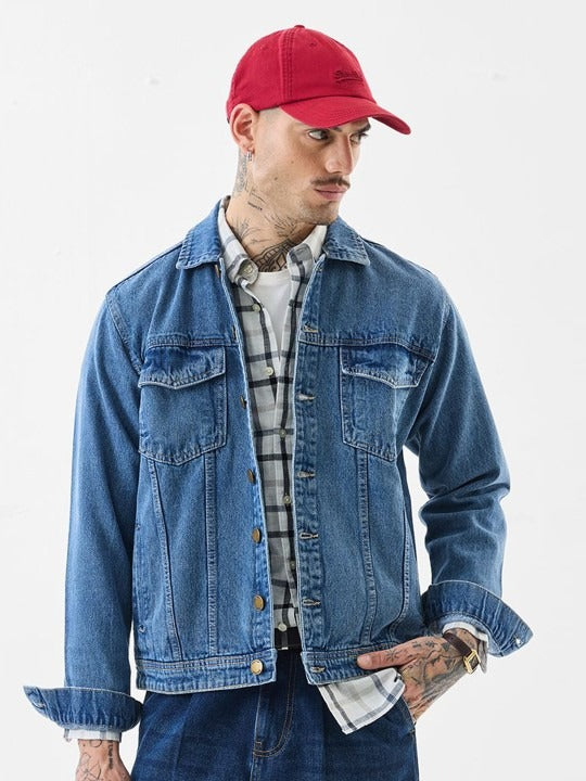 Men’s Classic Denim Jacket by HB INDUSTRIES – Stylish Everyday Outerwear in Pakistan