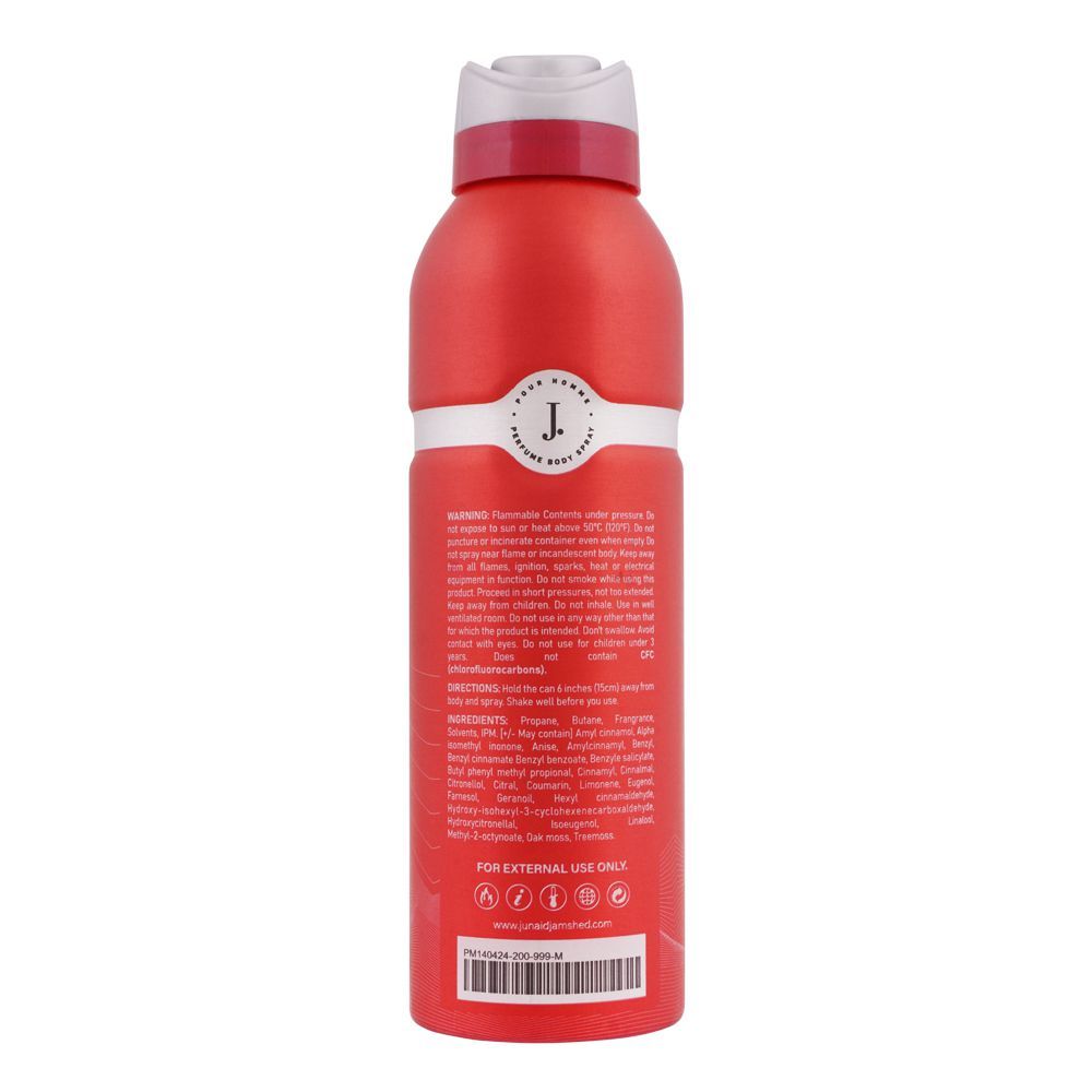Junaid Jamshed Burn Perfume Body Spray, 200ml