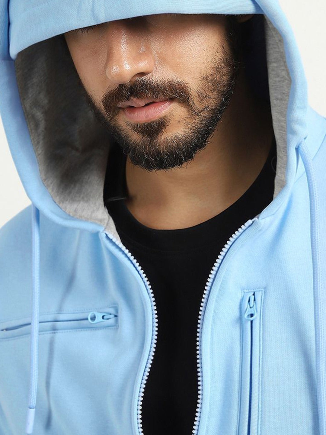 Men Blue Hooded Sweatshirt – Stylish & Comfortable Winter Hoodie in Pakistan