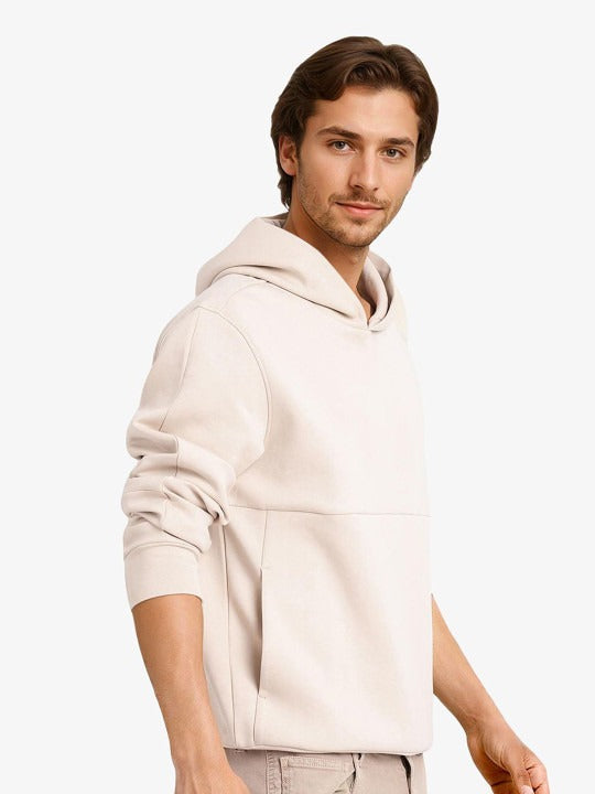 Men Solid Hooded Sweatshirt – Casual Winter Hoodie for Men in Pakistan