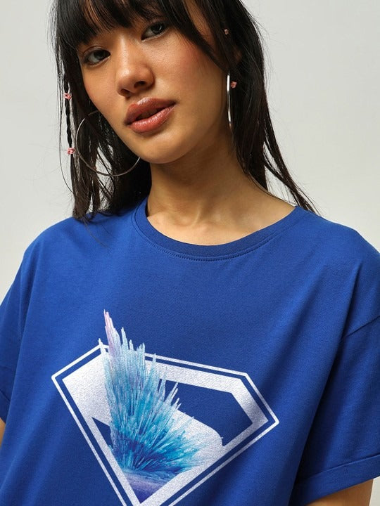 Superman Printed Cotton T-Shirt Women Pakistan