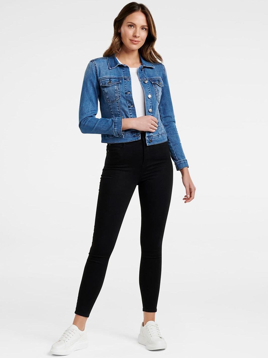 Women Blue Solid Jacket