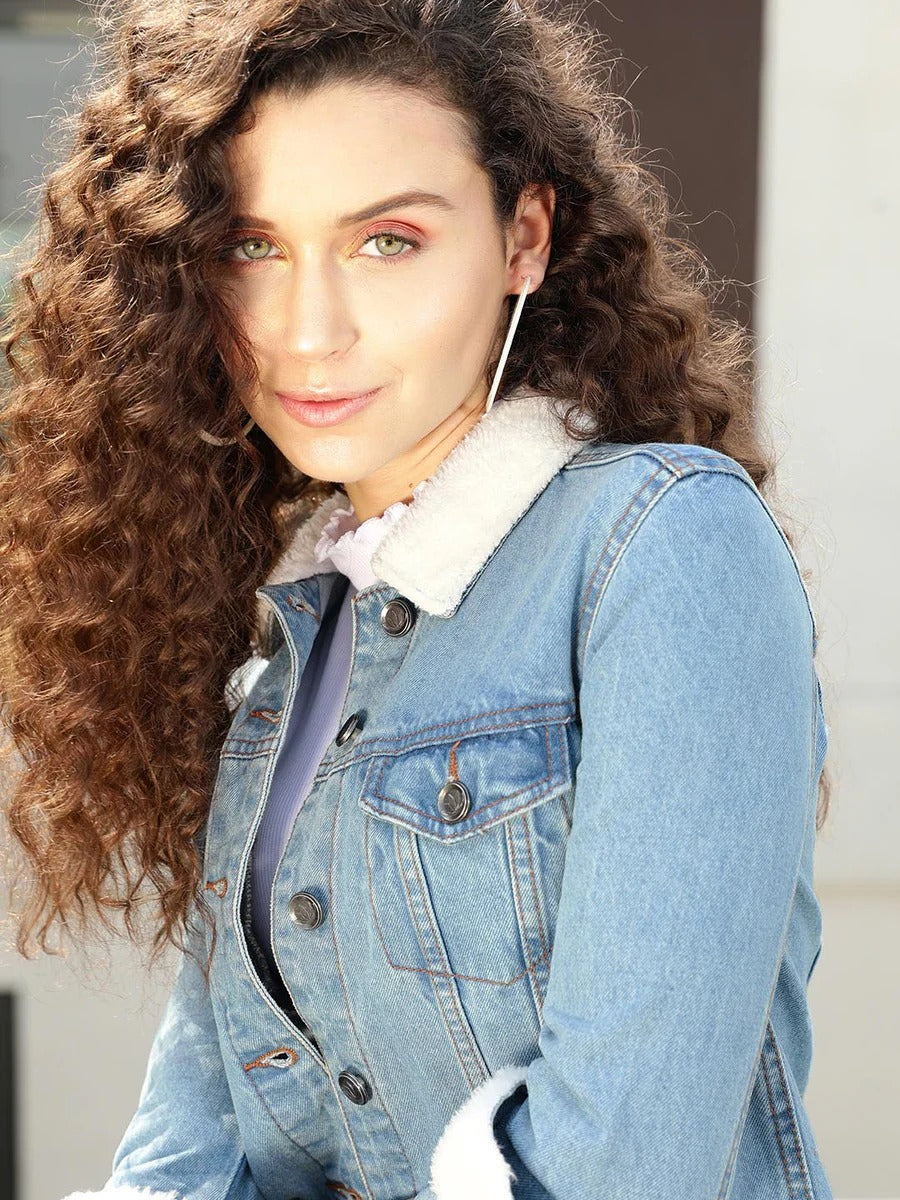 Men Fur Denim Jacket for Winter in Pakistan – Warm & Trendy Outerwear | HB INDUSTRIES