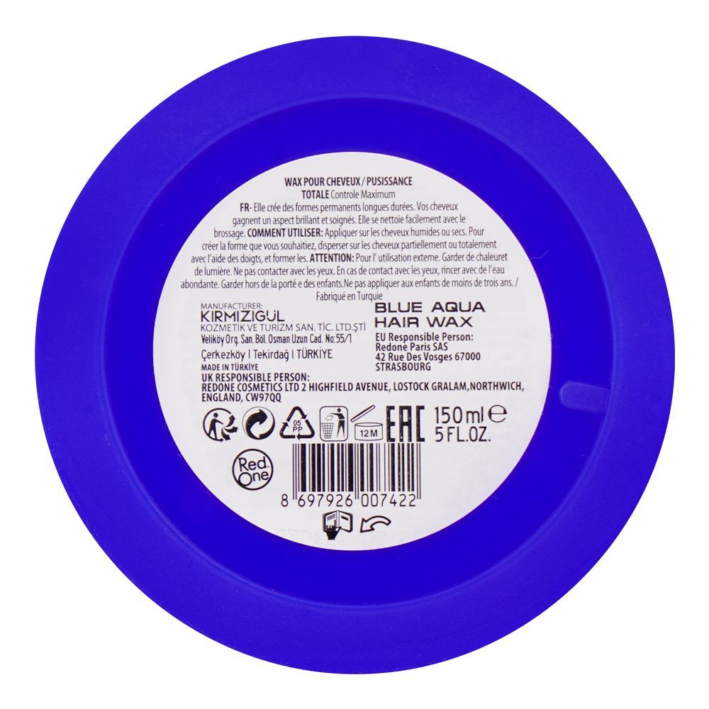 Red One Full Force Maximum Control Blue Aqua Hair Wax, 150ml