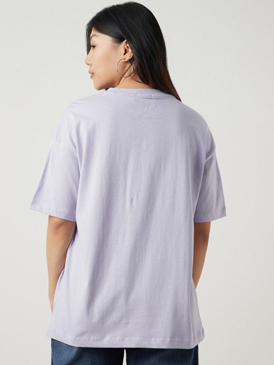 Women Purple Oversized T-Shirt Online in Pakistan