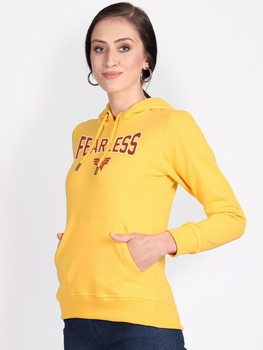 Wonder Woman Printed Hooded Pullover Yellow Hoodie for Women – Stylish Cotton Sweatshirt Online in Pakistan | HB INDUSTRIES