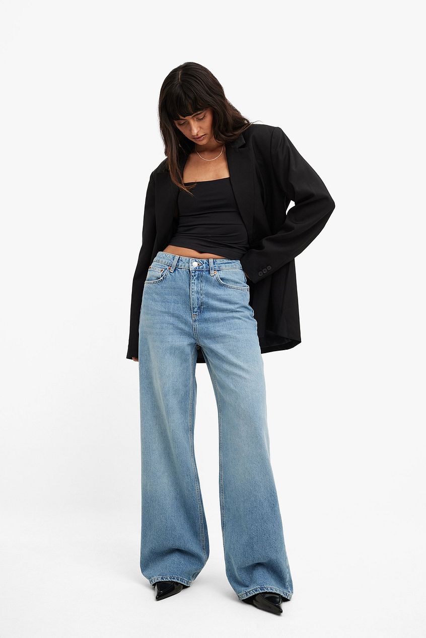 Wide High Waist Jeans for Women – Flattering High-Rise Wide-Leg Denim in Pakistan | DOCACCA