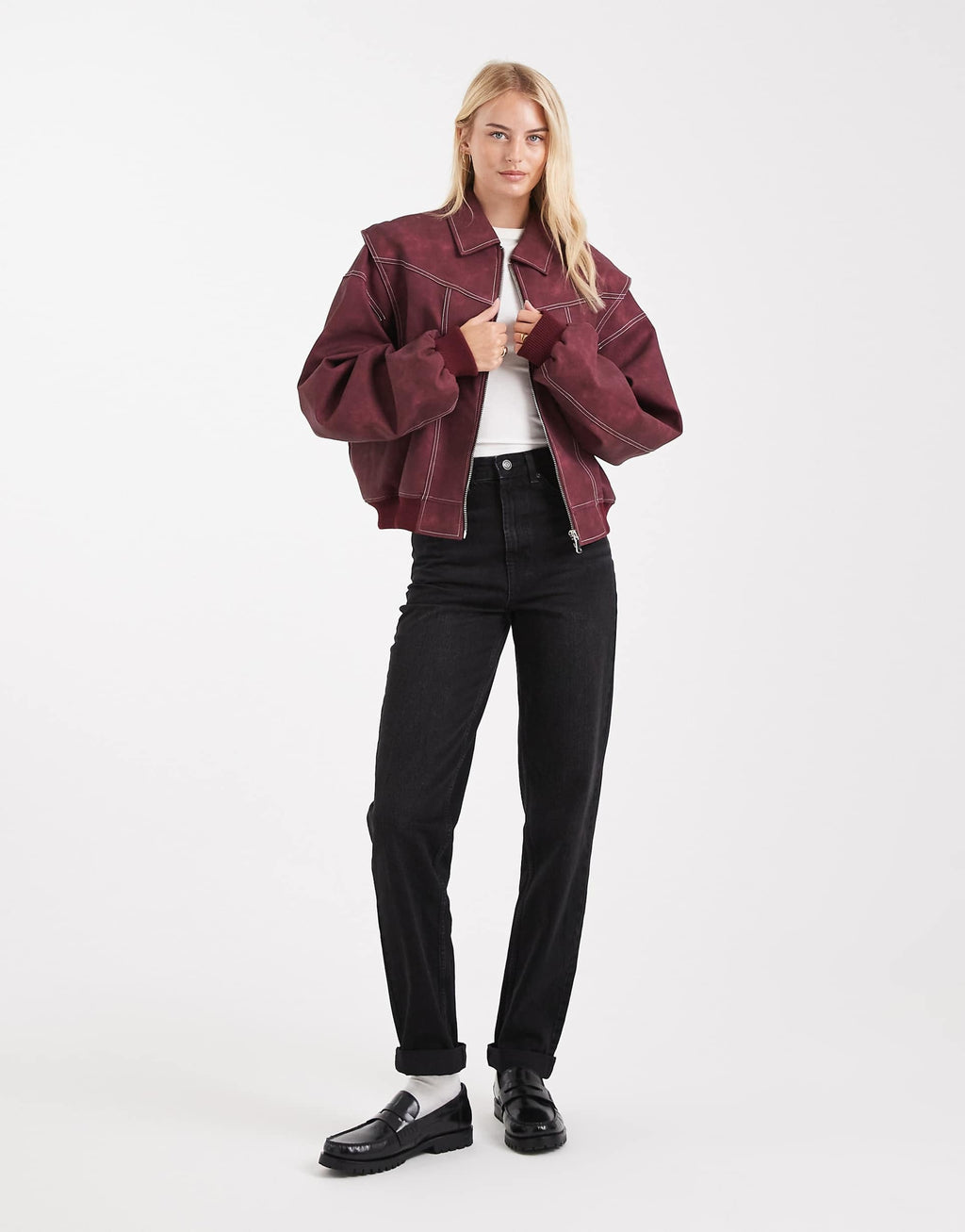 Slim Mom Jeans in Black – Trendy High-Waist Denim for Women in Pakistan | DOCACCA