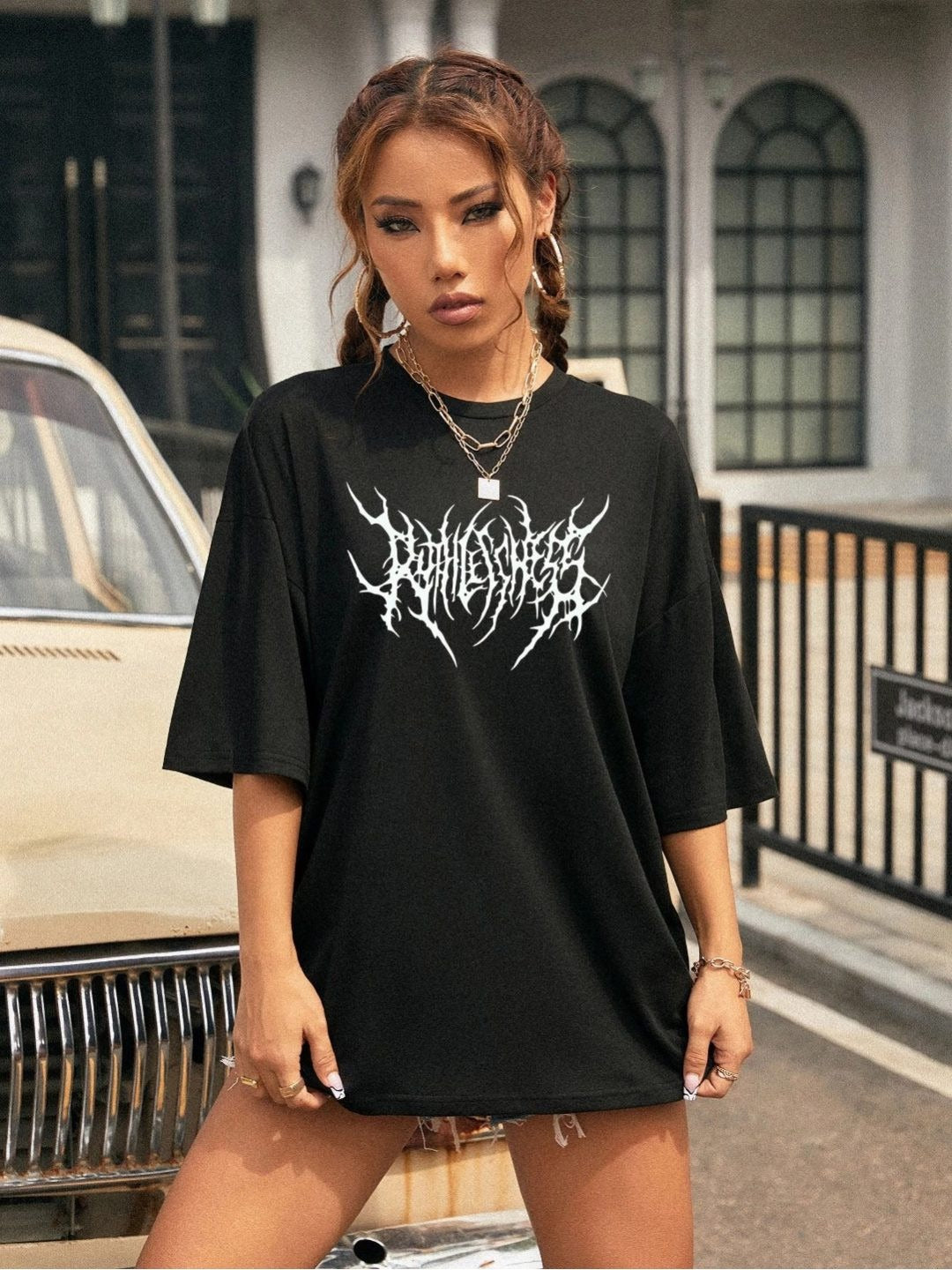 Women Printed Pocket Cotton T-Shirt Online Pakistan