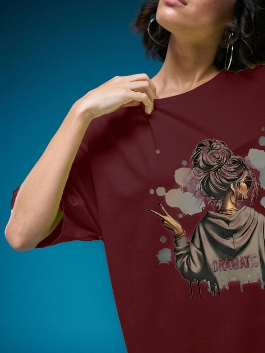 Graphic Printed Oversized Cotton T-Shirt Pakistan