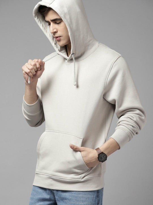 Men Solid Hooded Sweatshirt – Cotton Fleece Pullover Hoodie for Men in Pakistan | DOCACCA
