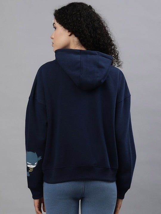 Batman Printed Cotton Hoodie – Drop Shoulder Sleeves Hooded Sweatshirt for Women & Men in Pakistan | DOCACCA