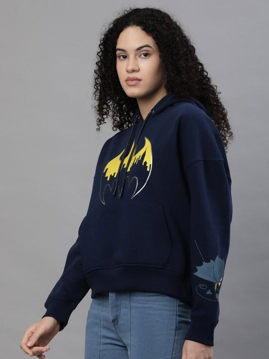 Batman Printed Cotton Hoodie – Drop Shoulder Sleeves Hooded Sweatshirt for Women & Men in Pakistan | HB INDUSTRIES