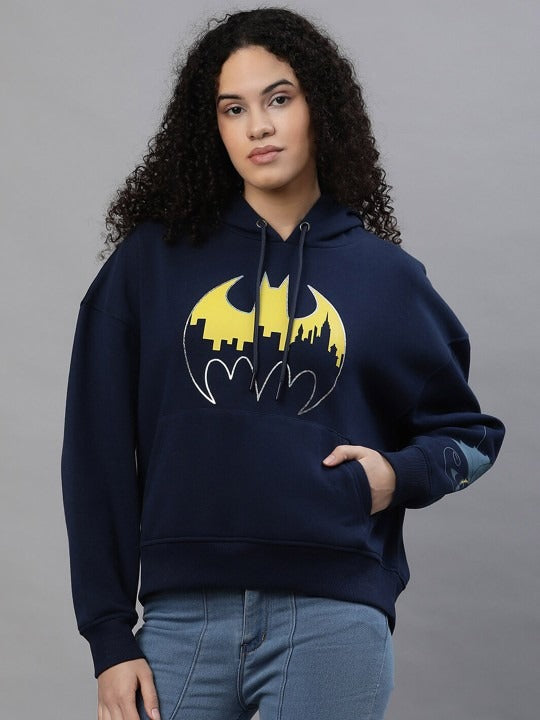 Batman Printed Cotton Hoodie – Drop Shoulder Sleeves Hooded Sweatshirt for Women & Men in Pakistan | HB INDUSTRIES