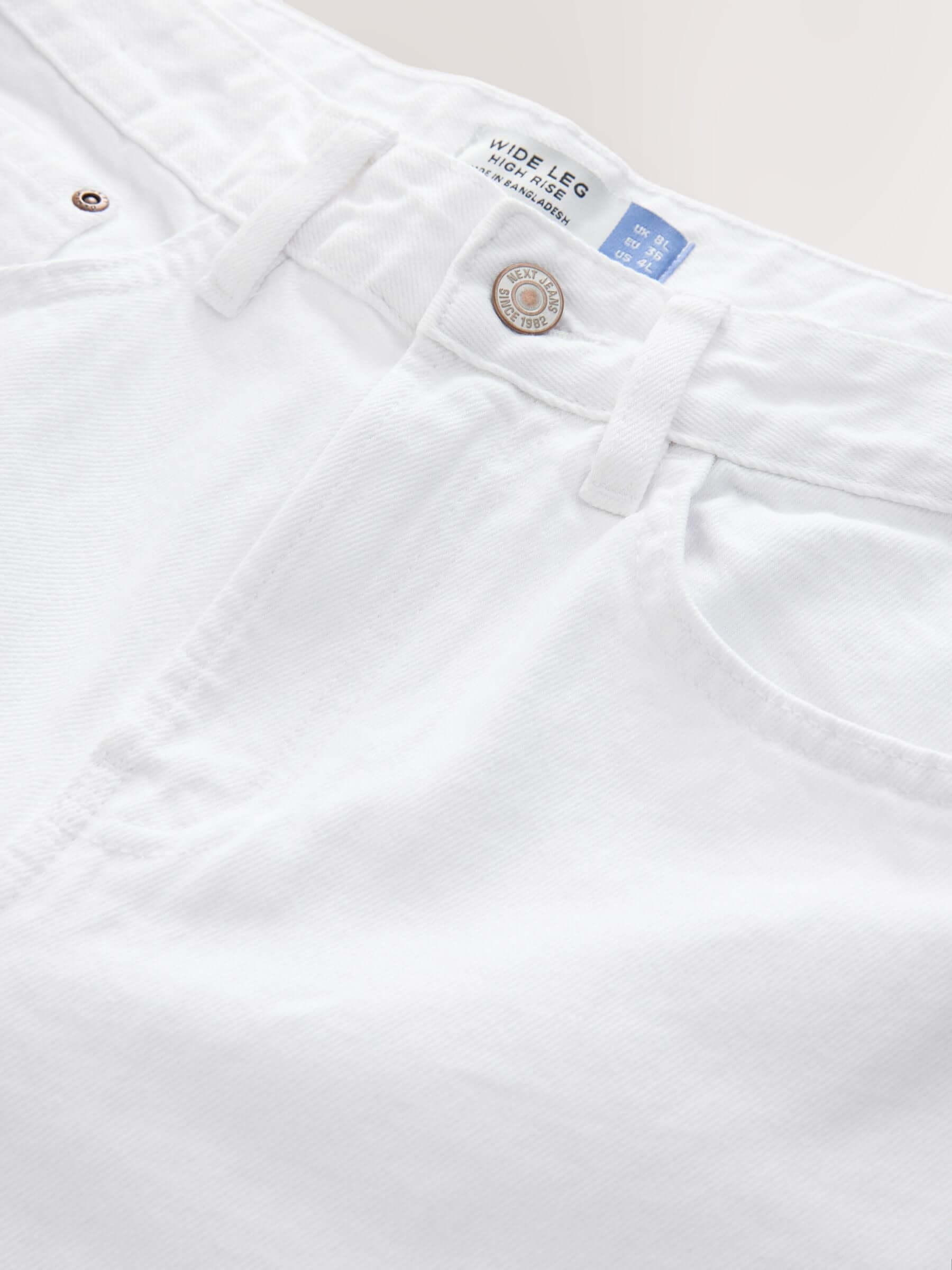 Women White Wide Leg Jeans – Elegant High Waisted Denim Pants for Stylish Outfits in Pakistan | HB INDUSTRIES