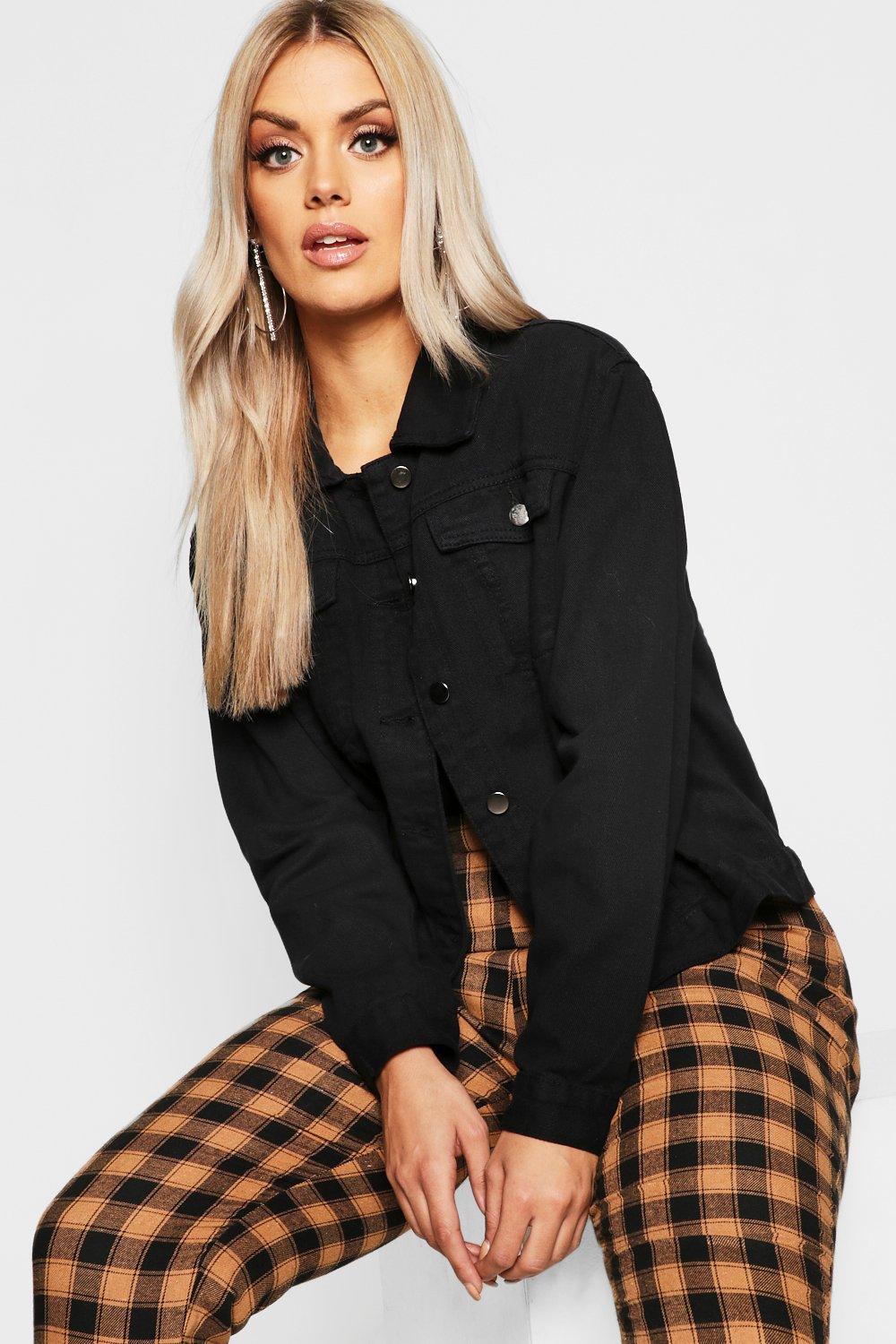 Women Black Solid Jacket