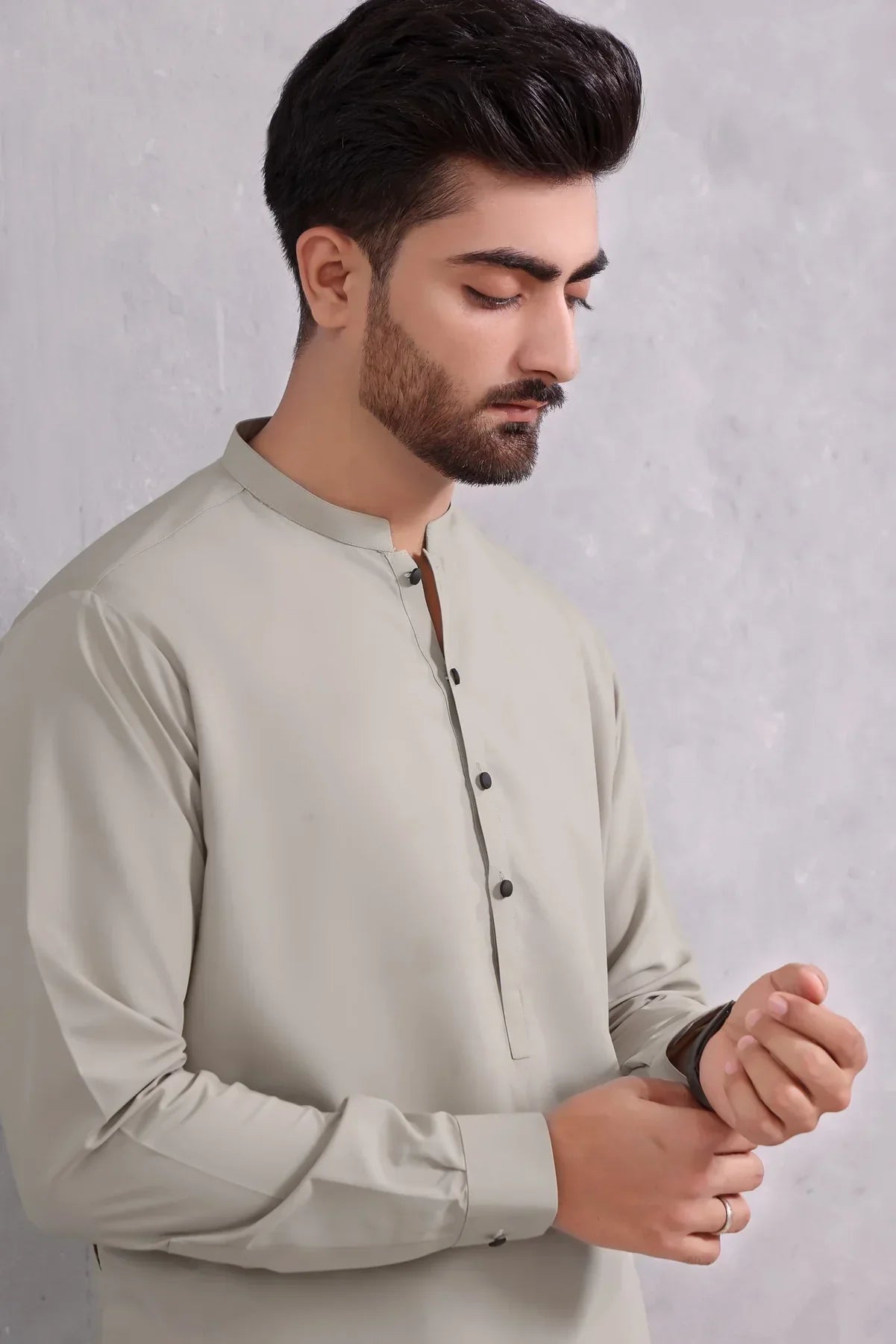 Arctic Elegance: Iceberg Green Shalwar Kameez For Mens - HB INDUSTRIES - Shalwar Kameez - 