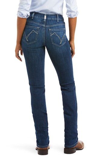 Ariat Blue R.E.A.L. Perfect Rise Abby Straight Jeans - HB INDUSTRIES - Jeggings & Leggings - 