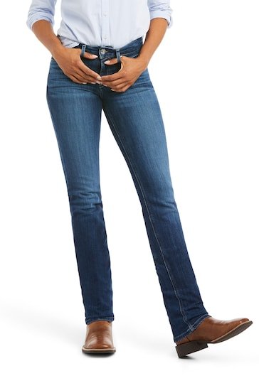 Ariat Blue R.E.A.L. Perfect Rise Abby Straight Jeans - HB INDUSTRIES - Jeggings & Leggings - 