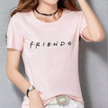 T-Shirt Summer Collection Pink Cotton Printed Round Neck Half