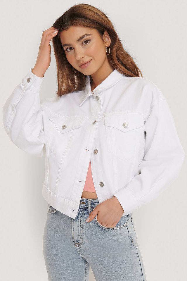 Women White Solid Jacket