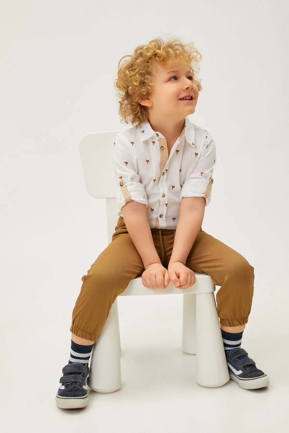 Baby Boy Camel Elasitc Jeans - HB INDUSTRIES - Boys Jeans - 