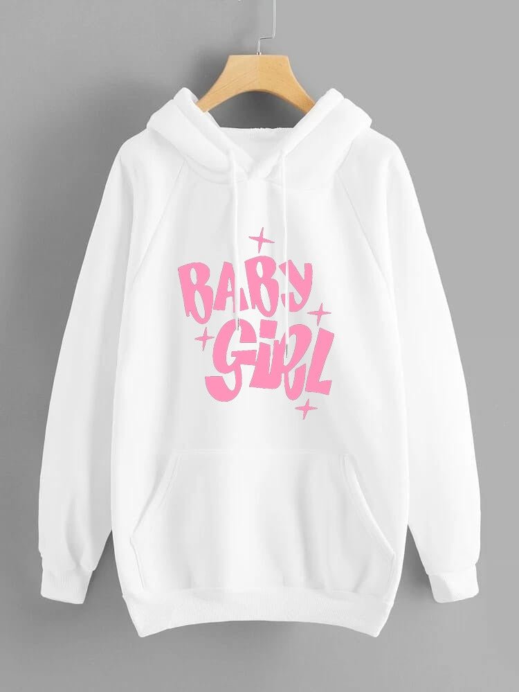 Baby Girl Fleece Full Sleeves Pull Over Hoodie For Women - HB INDUSTRIES - Hoodies & Sweatshirts - 