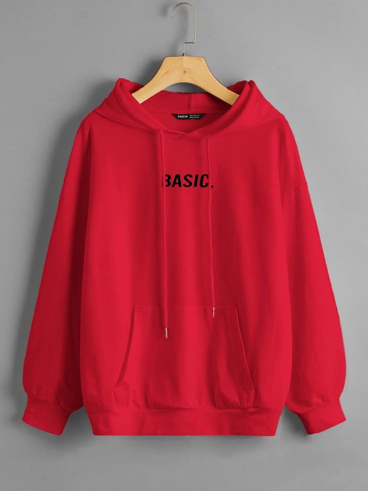 Basic Printed Fleece Full Sleeves Pull Over Hoodie For Men And Women - HB INDUSTRIES - Hoodies & Sweatshirts - 