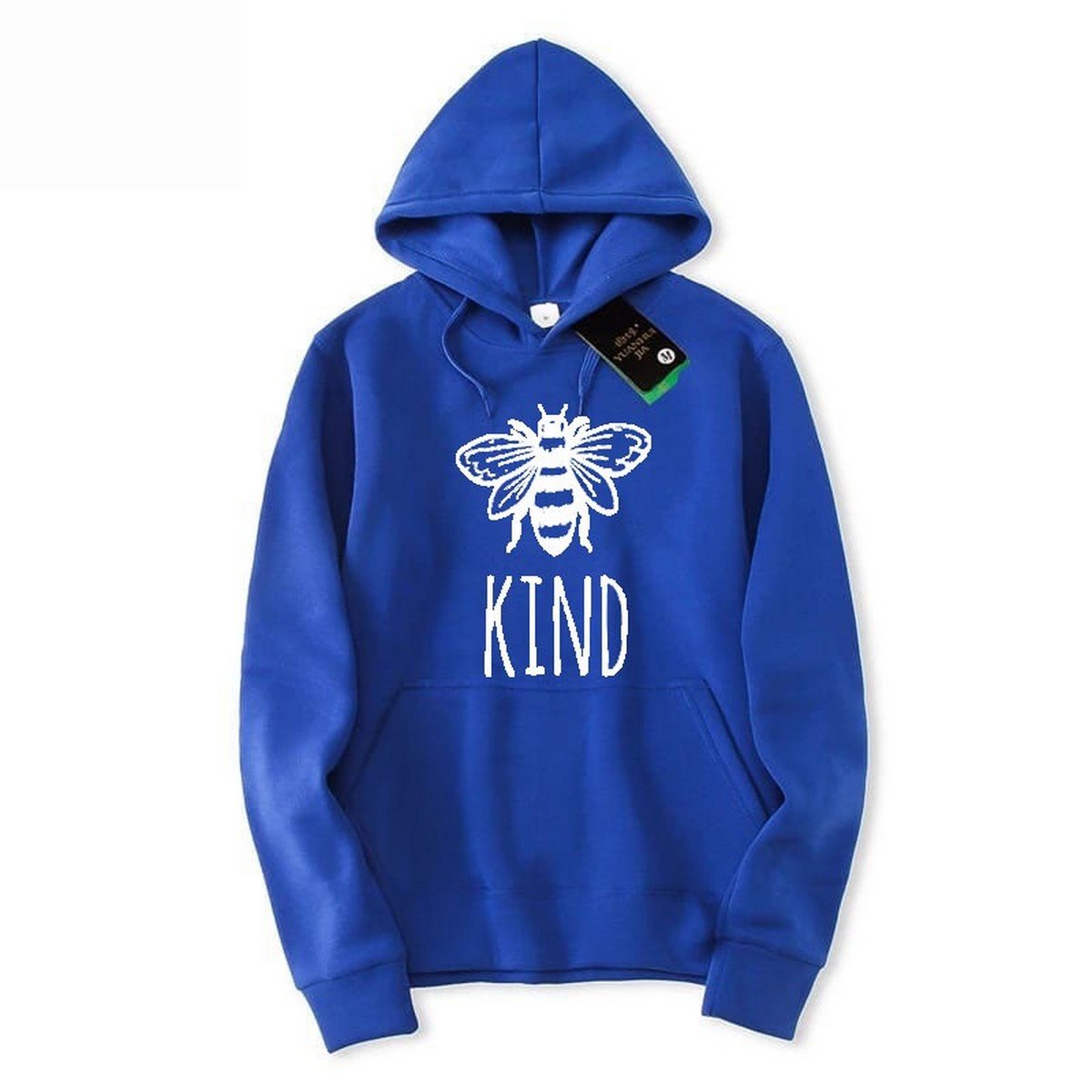 Bee Kind Printed Fleece Full Sleeves Pull Over Hoodie For Women And Men - HB INDUSTRIES - Hoodies & Sweatshirts - 