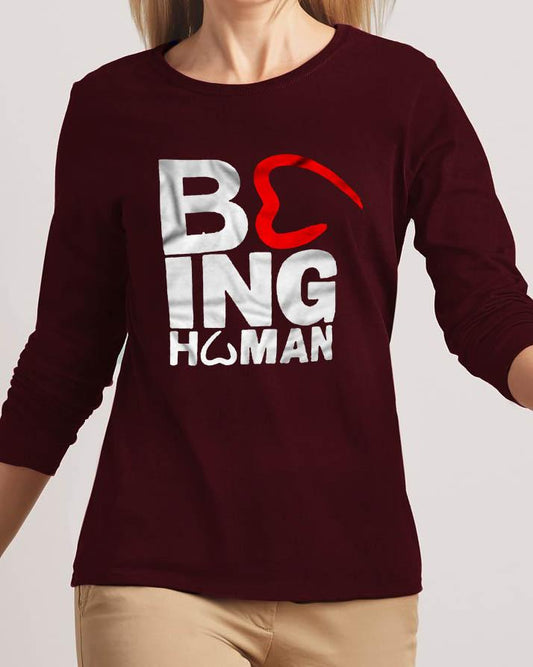 Being Human New Fashion Maroon High Graphic Excellent Quality T - shirt - HB INDUSTRIES - Tops & T - Shirts - 