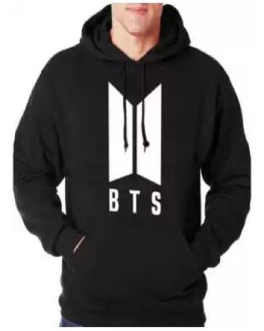 Black BTS Hoodie Hoody Pull Over Fleece All Color and Size Availables For Mens For Boys - HB INDUSTRIES - Hoodie & Sweatshirt - 