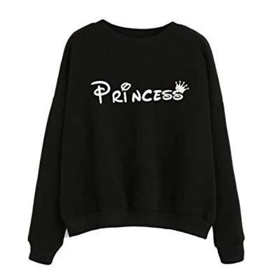 Black Cotton Sweatshirt For Women - HB INDUSTRIES - Hoodies & Sweatshirts - 