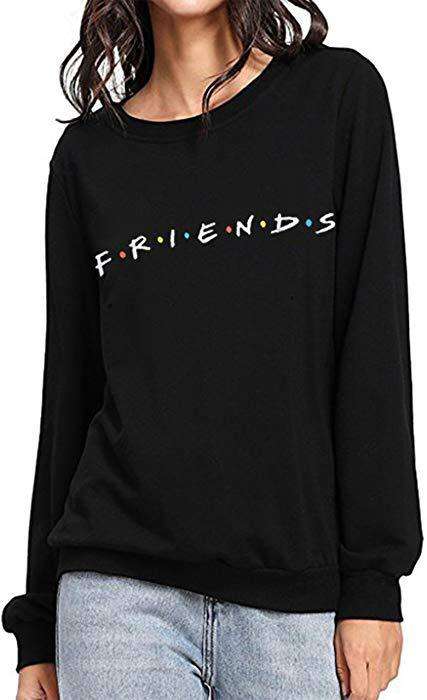 Black friends sweat shirt for womens - HB INDUSTRIES - Hoodies & Sweatshirts - 