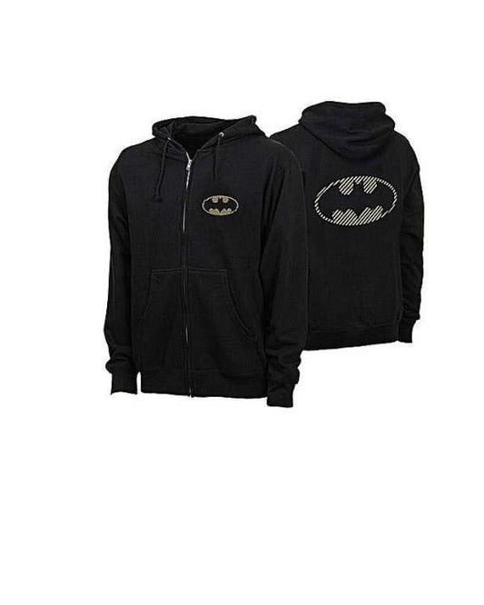 Black Front and back printed bat zipper for womens both - HB INDUSTRIES - Hoodies & Sweatshirts - 