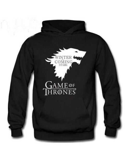 Black Games Of Thrones Printed Hoodie - HB INDUSTRIES - Hoodies & Sweatshirts - 
