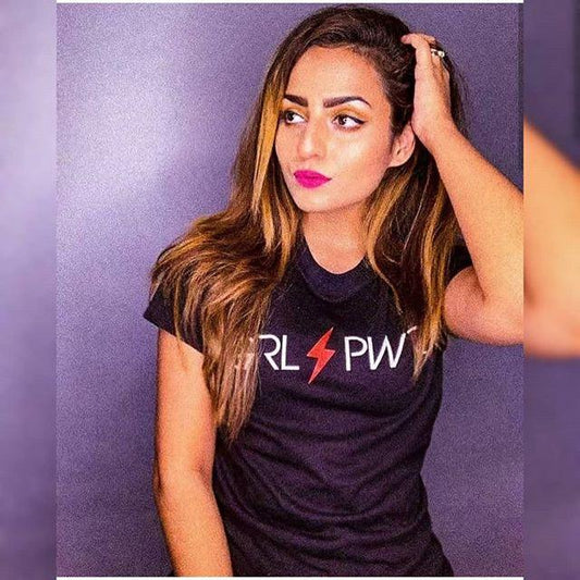 Black Girl Power Cotton Printed T - shirt For Womens - HB INDUSTRIES - Tops & T - Shirts - 