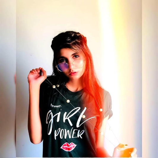 Black Girl Power New Cotton Printed T - shirt For Womens - HB INDUSTRIES - Tops & T - Shirts - 
