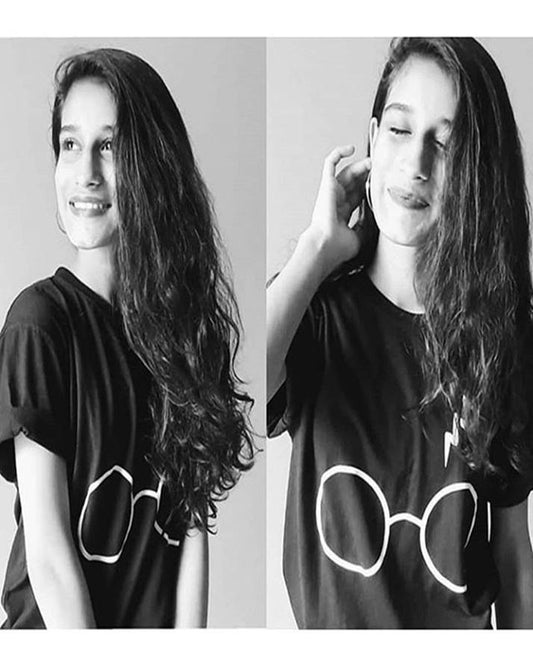 Black Harry Potter Cotton Printed T - Shirt For - HB INDUSTRIES - Tops & T - Shirts - 