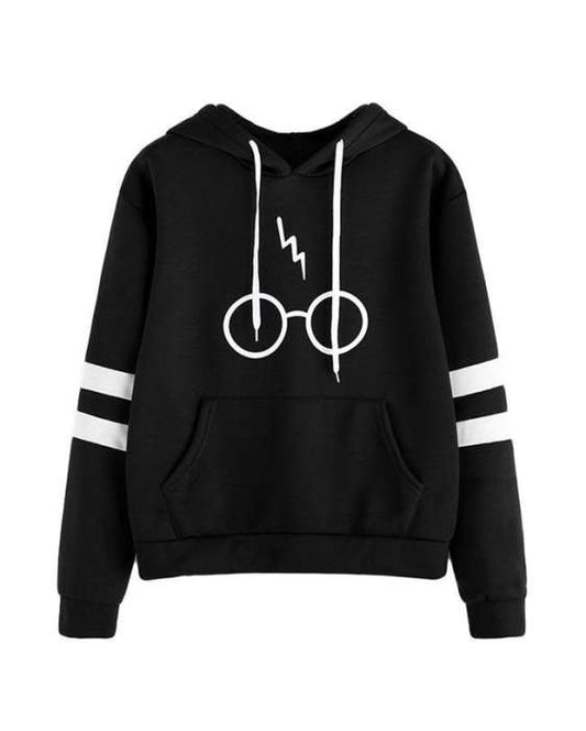 Black Harry Potter Printed Hoodie For Women 832 - HB INDUSTRIES - Hoodies & Sweatshirts - 