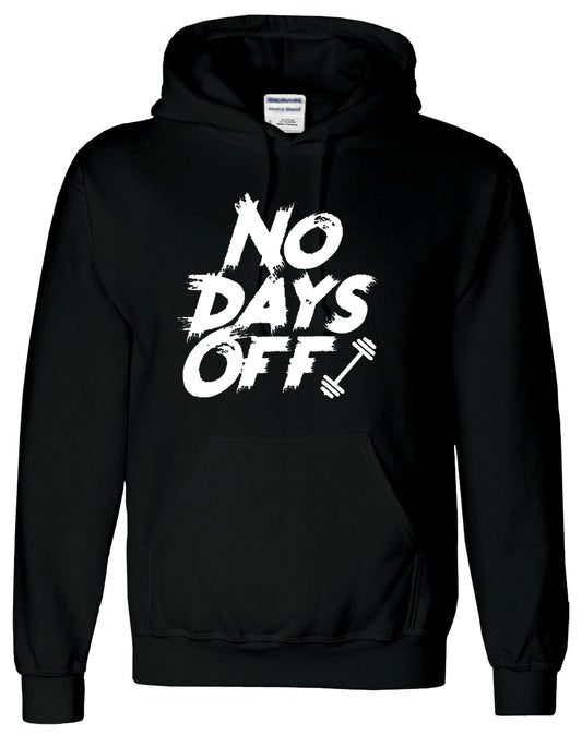 Black Hoody No Days off Gym Hoody For Mens Fit Hoodie Mens - HB INDUSTRIES - Hoodie & Sweatshirt - 