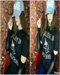 Black I Belive in Unicorn Printed T-Shirt For Women